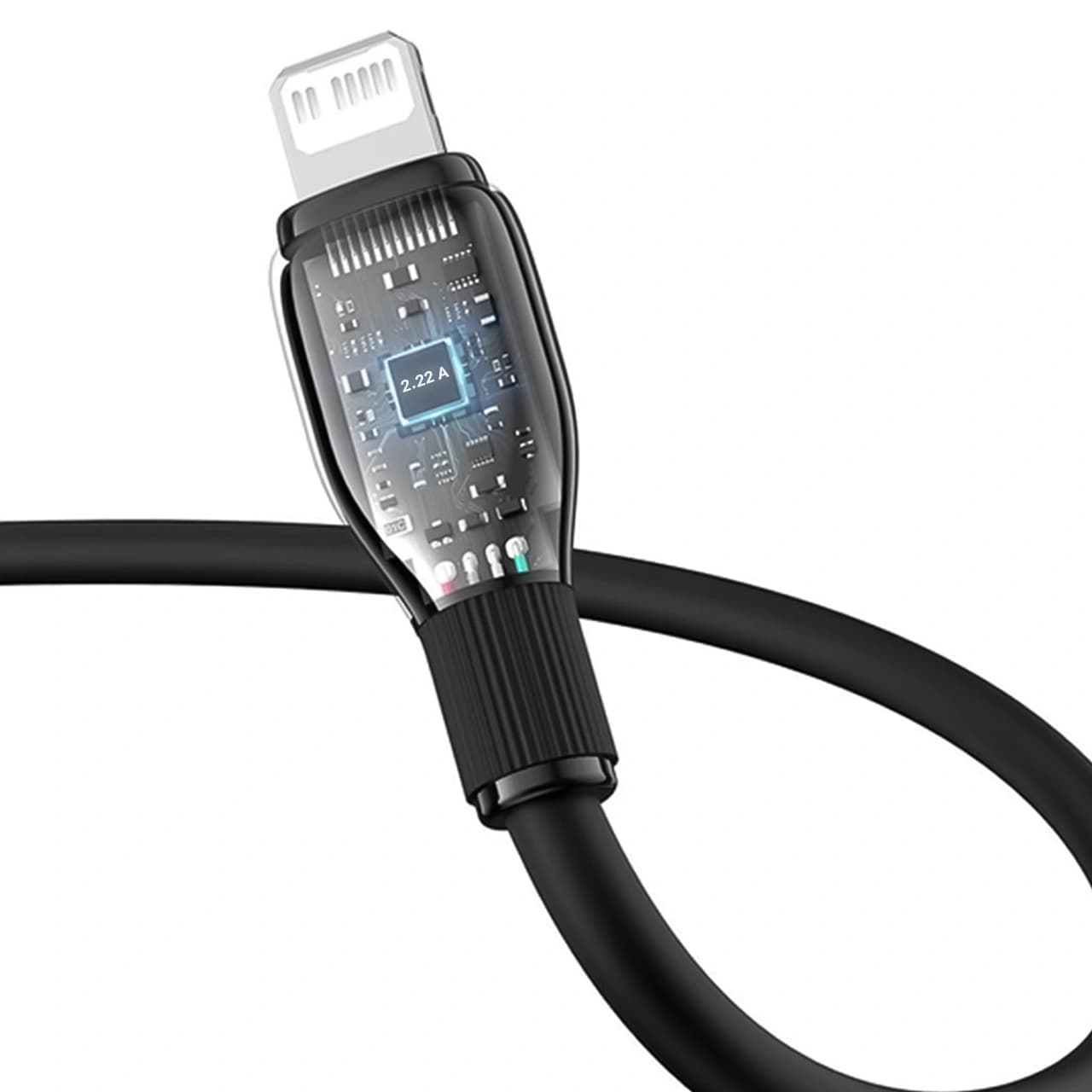 کابل تبدیل USB به لایتنینگ بیسوس مدل CB000052 با توان 12 وات و طول 1.2 متر — تصویر ۴