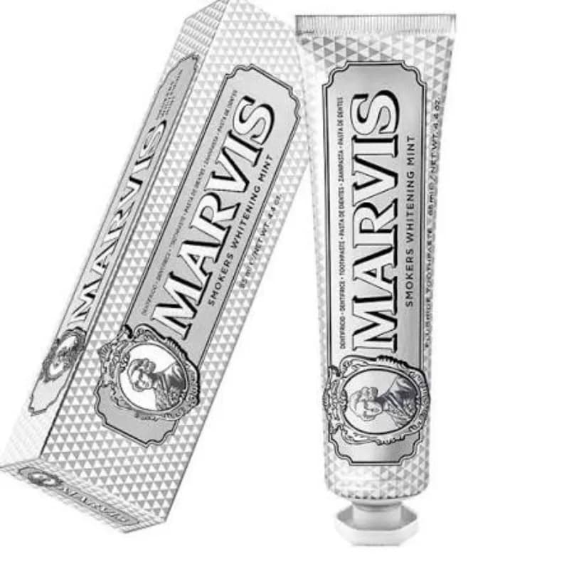 خمیر دندان سفید کننده مارویس مدل Whitening Mint حجم 85 میلی لیتر