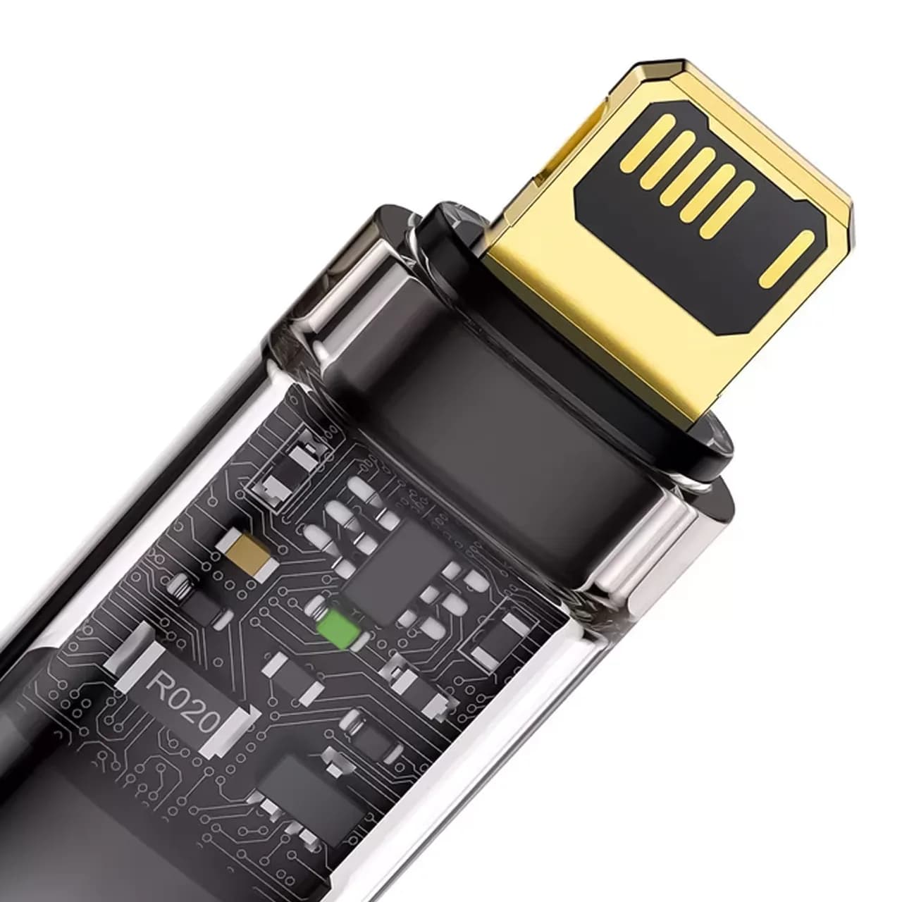 کابل تبدیل USB-A به لایتنینگ هوشمند بیسوس مدل CATS000401 با قابلیت شارژ سریع 2.4 آمپر، قطع خودکار و طول 1 متر — تصویر ۴