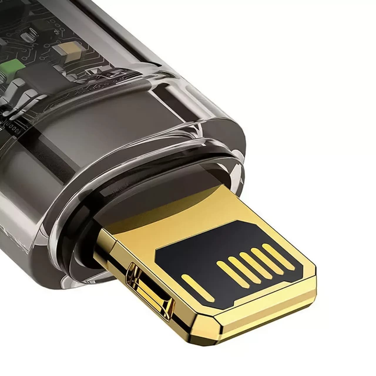 کابل تبدیل USB-A به لایتنینگ هوشمند بیسوس مدل CATS000401 با قابلیت شارژ سریع 2.4 آمپر، قطع خودکار و طول 1 متر — تصویر ۲