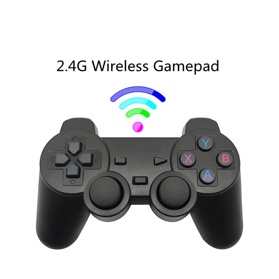 Console de jeu vidéo Stick Lite 4K, 64 Go, 10000 jeux intégrés, console de jeu portable rétro, manette sans fil pour PS1, GBA — تصویر ۶