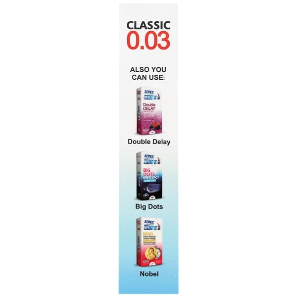 کاندوم کدکس 0.03 نازک | Classic Zero Zero Three Condom — تصویر ۳
