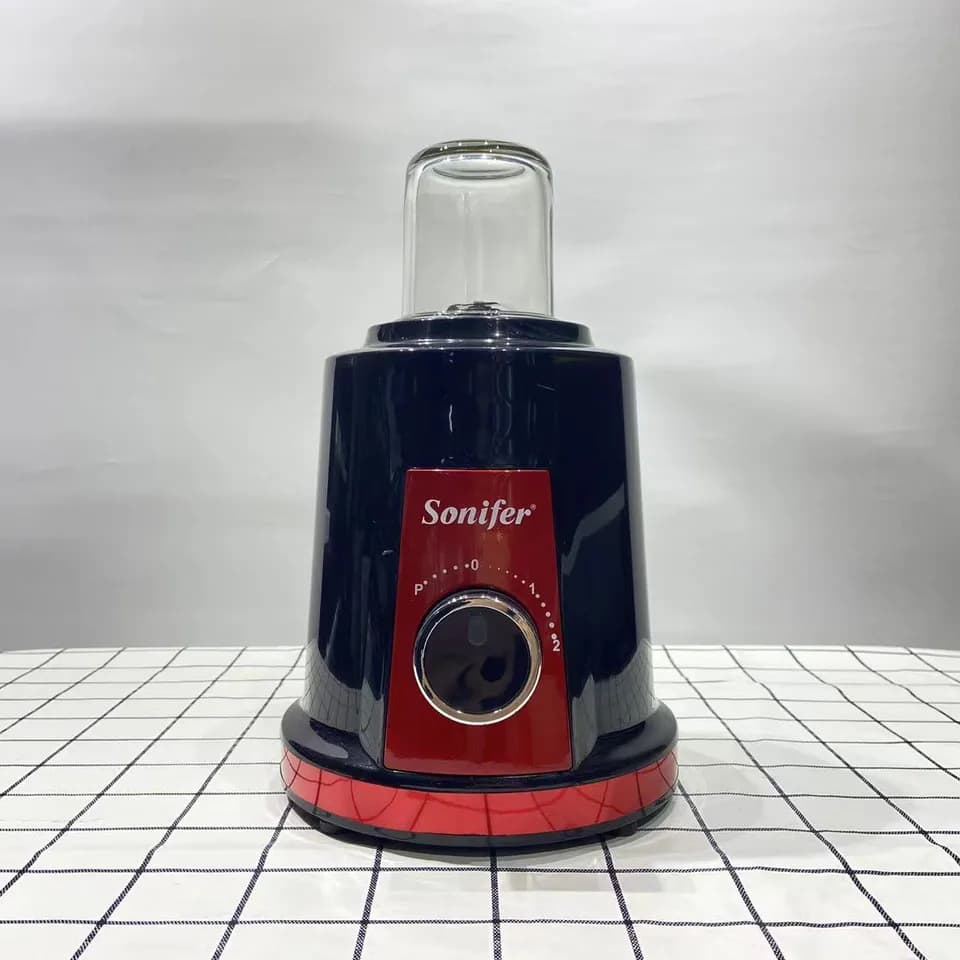 Sonifer SF-8041 ménage 220 volts électrique 350 watts 2 en 1 bocal en verre broyage mélangeur de fruits mélangeur de jus frais — تصویر ۳