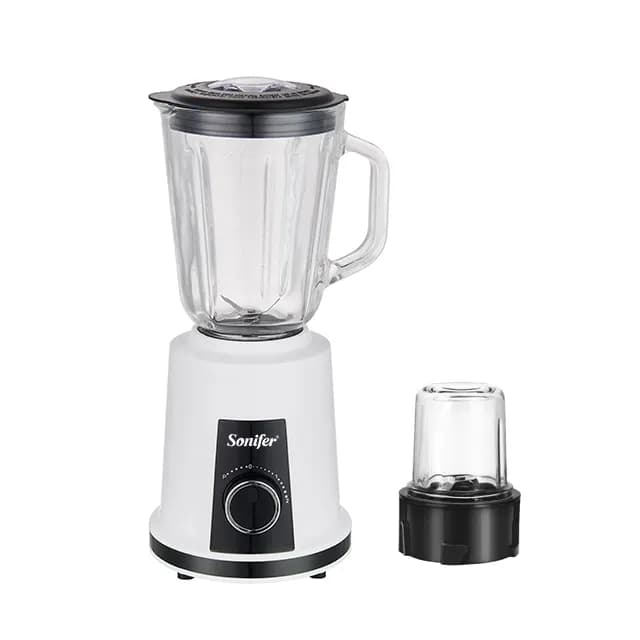 Sonifer SF-8041 ménage 220 volts électrique 350 watts 2 en 1 bocal en verre broyage mélangeur de fruits mélangeur de jus frais — تصویر ۶