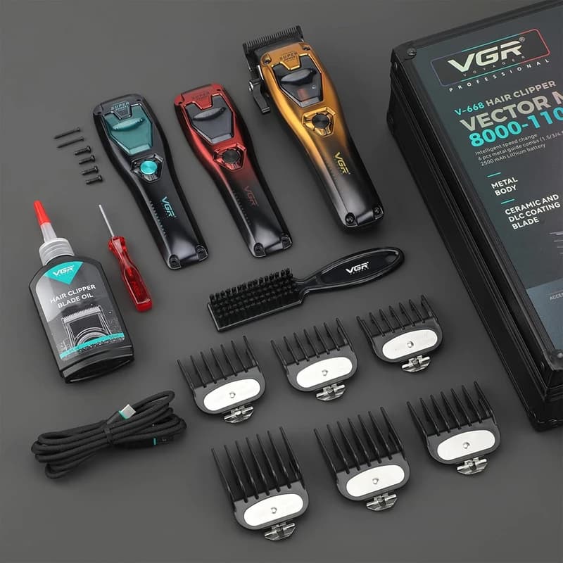 ماشین اصلاح وی جی آر مدل V-668 با تیغه سرامیک — تصویر ۴