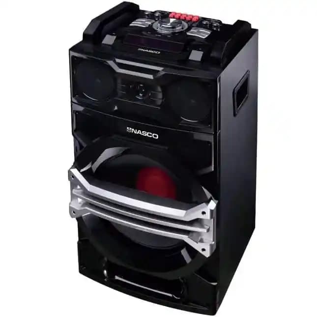 Nasco Bluetooth Speaker – Mp3/Usb/Card Support/Fm Radio/100W – Noir