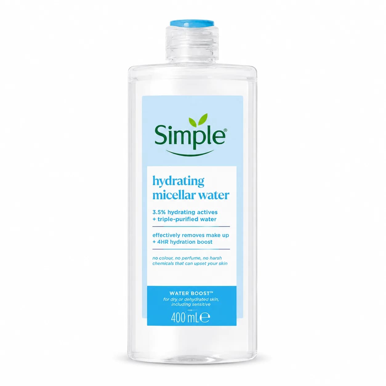 میسلار واتر سیمپل Simple مناسب پوست خشک حجم 400 میلی لیتر