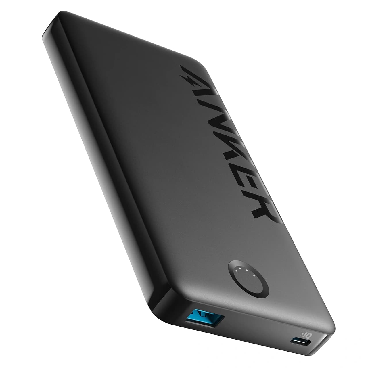 پاوربانک انکر مدل A1334 با ظرفیت 10000 میلی آمپر ساعت، کابل USB به تایپ سی و توان 12 وات — تصویر ۲