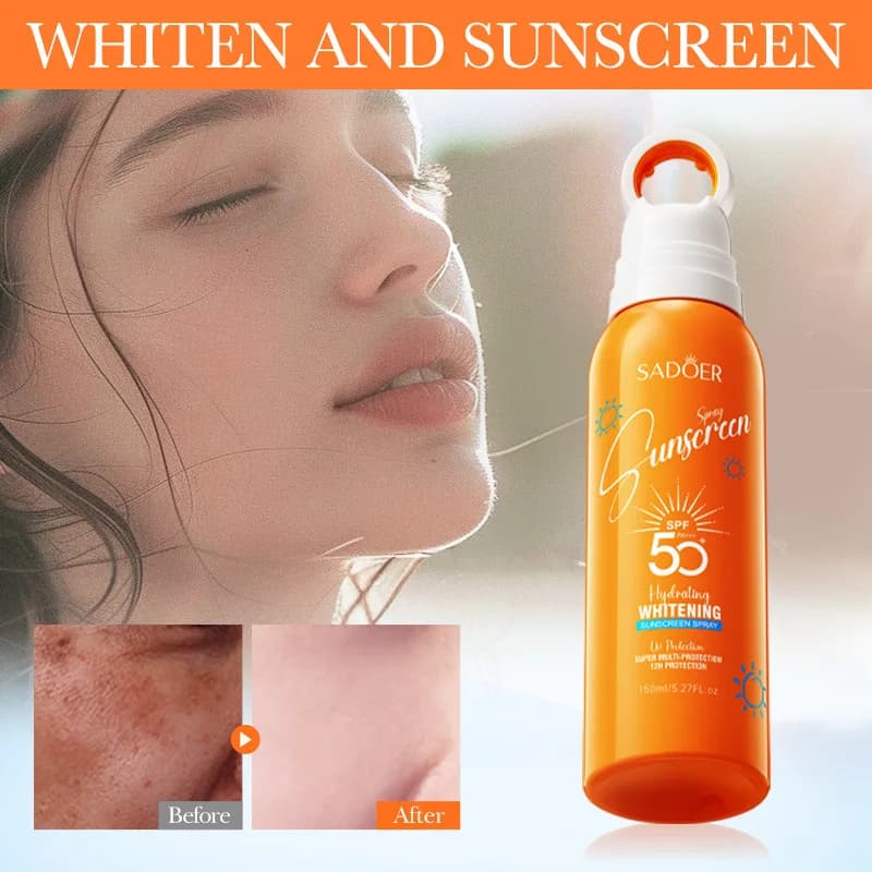 اسپری ضد آفتاب و سفید کننده سادور مدل SPF50 حجم 150 میلی لیتر — تصویر ۳