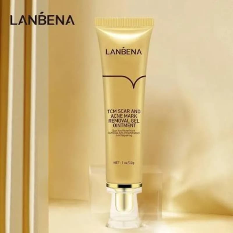 ژل ترمیم کننده جای جوش و زخم لانبنا Lanbena مدل TCM حجم 30 گرم — تصویر ۲