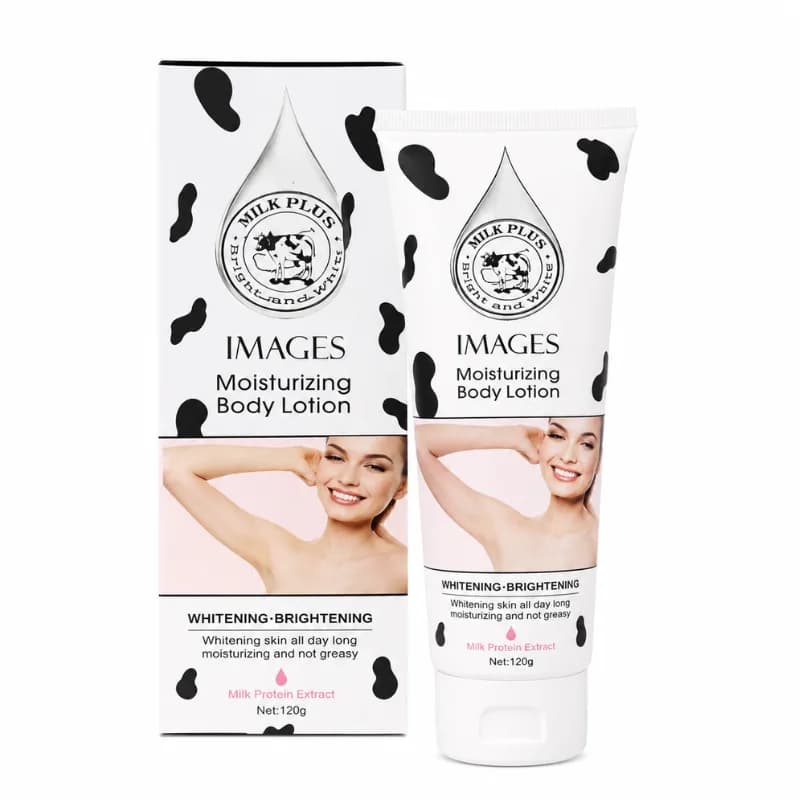 لوسیون روشن کننده بدن ایمیجز IMAGES مدل Milk Plus حجم 120 گرم