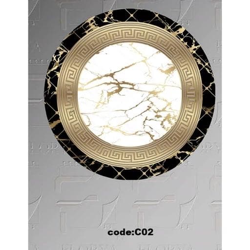 فرش چاپی گرد هازان ترک ورساچه کدC02 (پس کرایه)