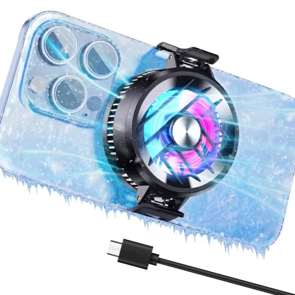 فن رادیاتوری خنک کننده موبایل مدل gt30 RGB — تصویر ۳