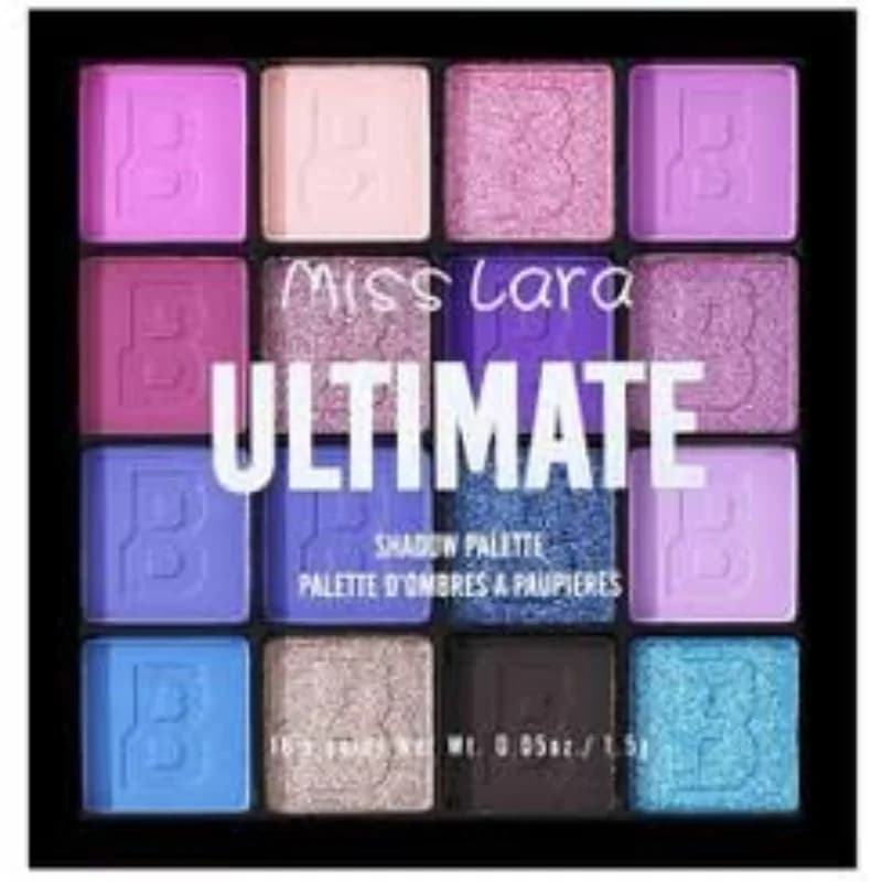 پالت سایه چشم میس لارا Miss Lara در 16 رنگ بنفش و شاین — تصویر ۲