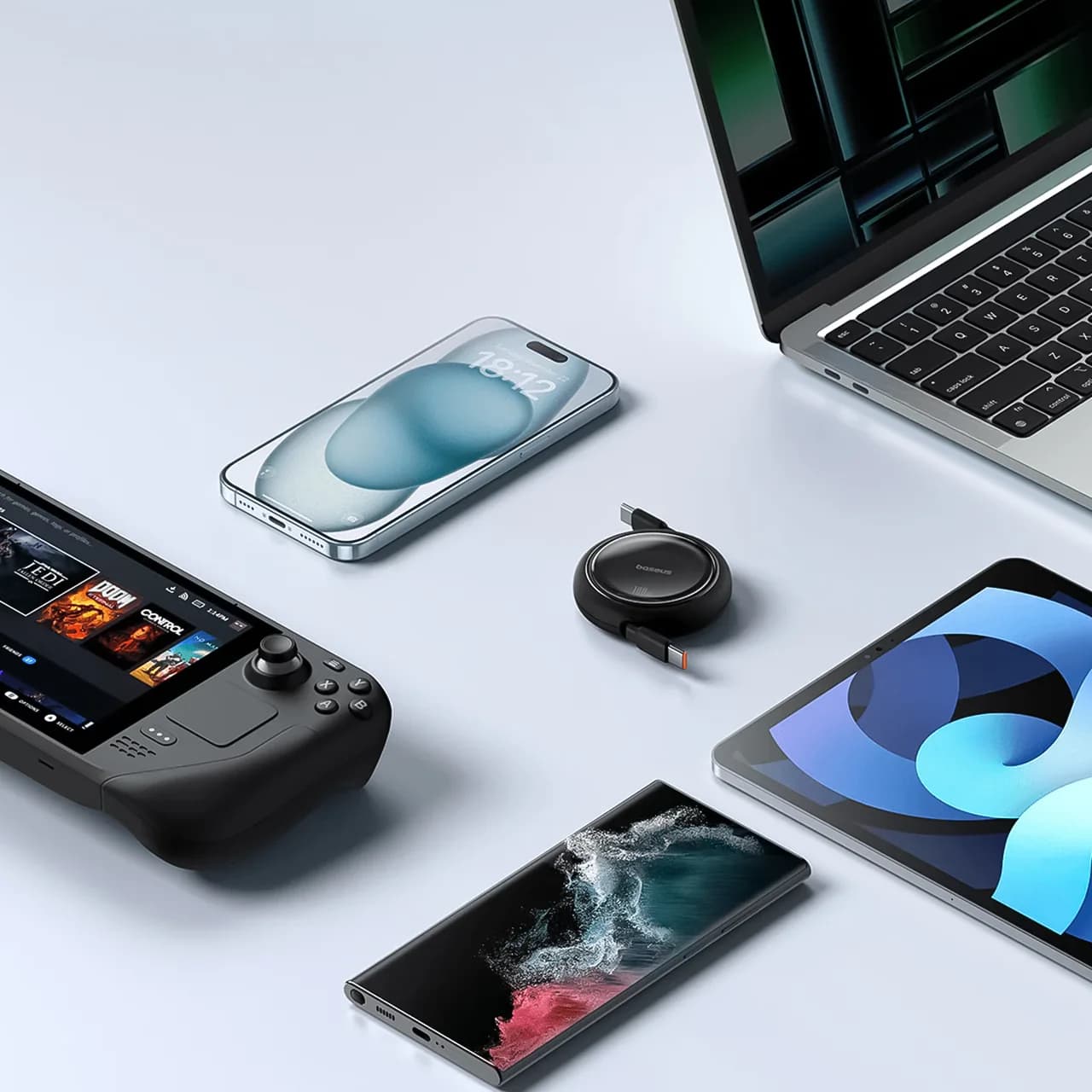 کابل تایپ سی به تایپ سی بیسوس مدل CB000062 با توان 100 وات و طول 1 متر — تصویر ۸