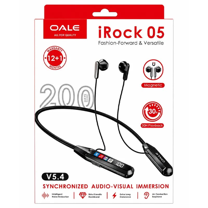 هندزفری گردنی بلوتوثی مدل iRock05 از برند oale