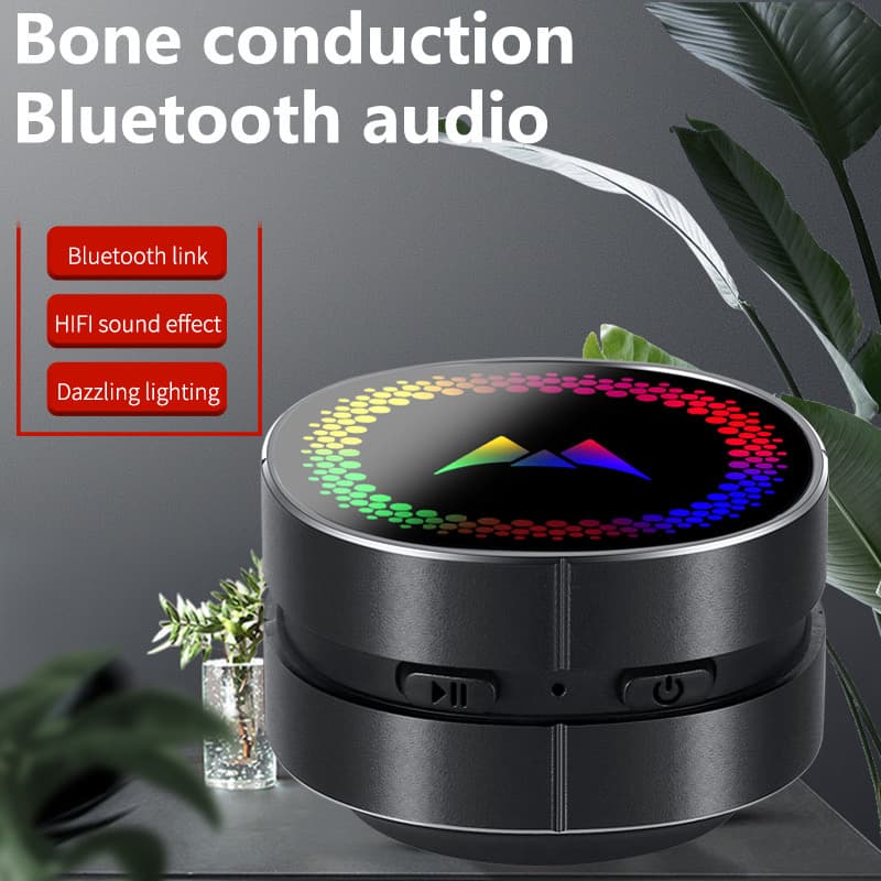 اسپیکر بلوتوثی ارتعاشی القایی m-speaker m1 gift box Humbird — تصویر ۳