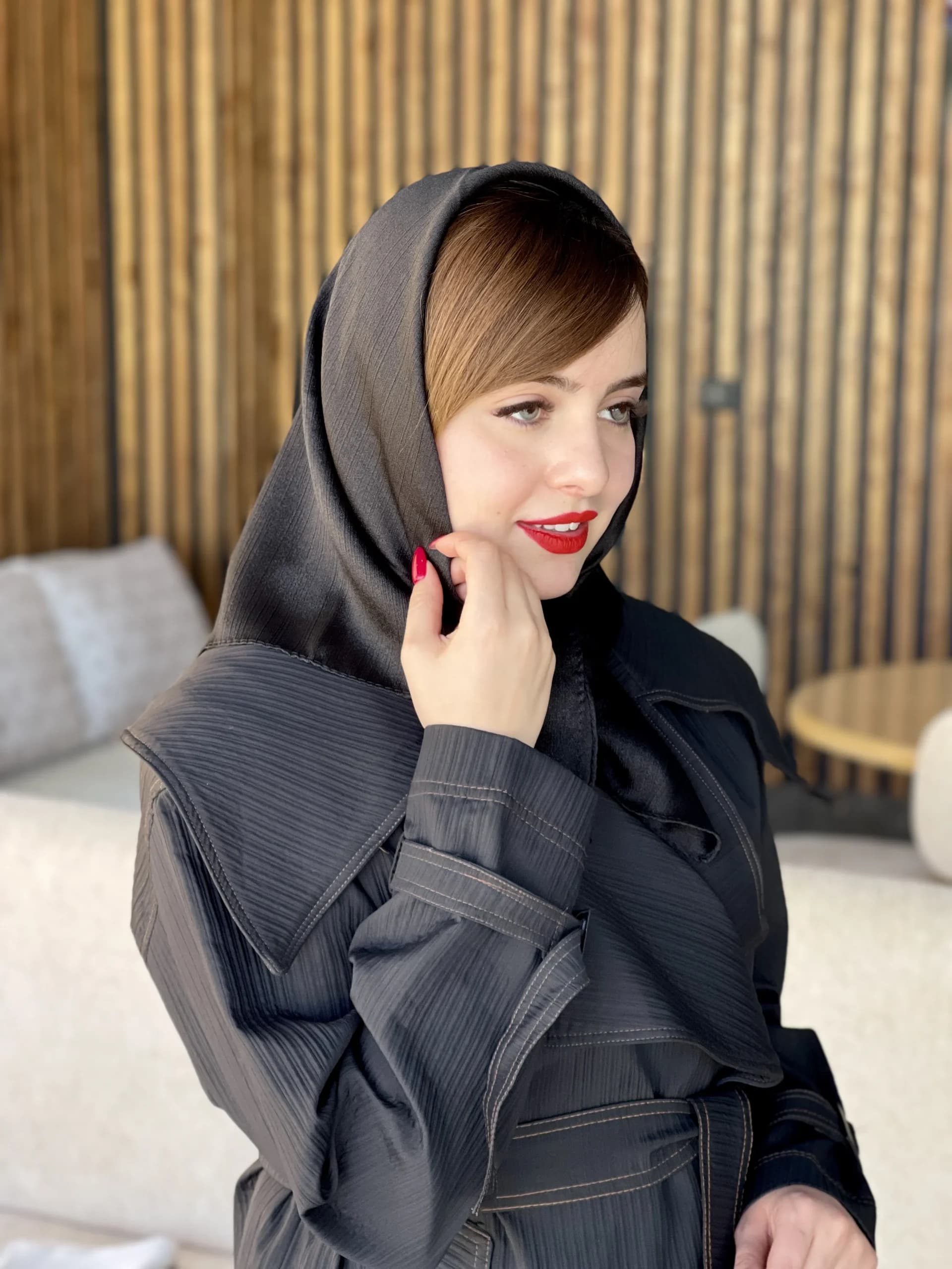 مینی ‌اسکارف کریستال ساده — تصویر ۴