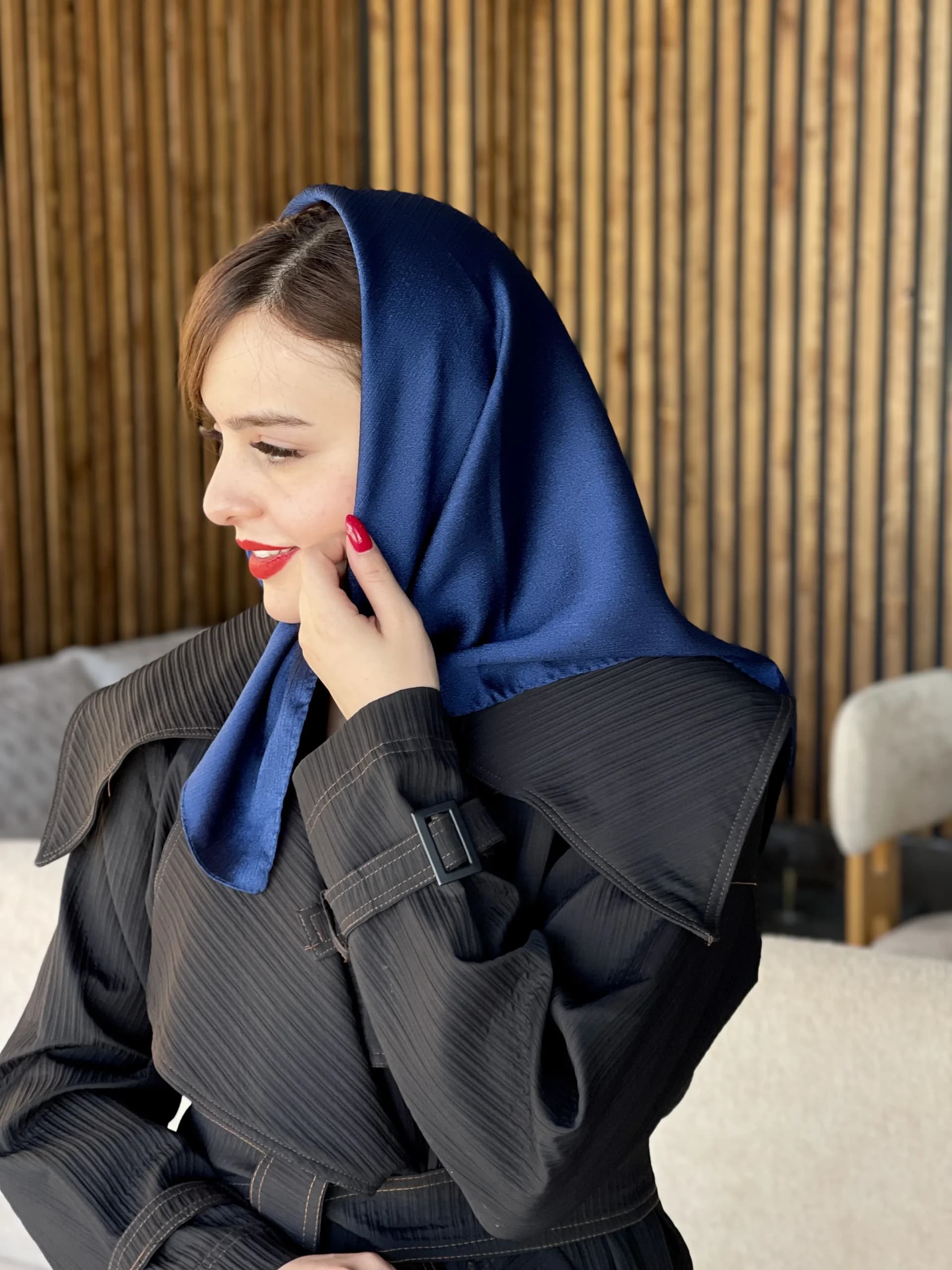 مینی ‌اسکارف کریستال ساده — تصویر ۶
