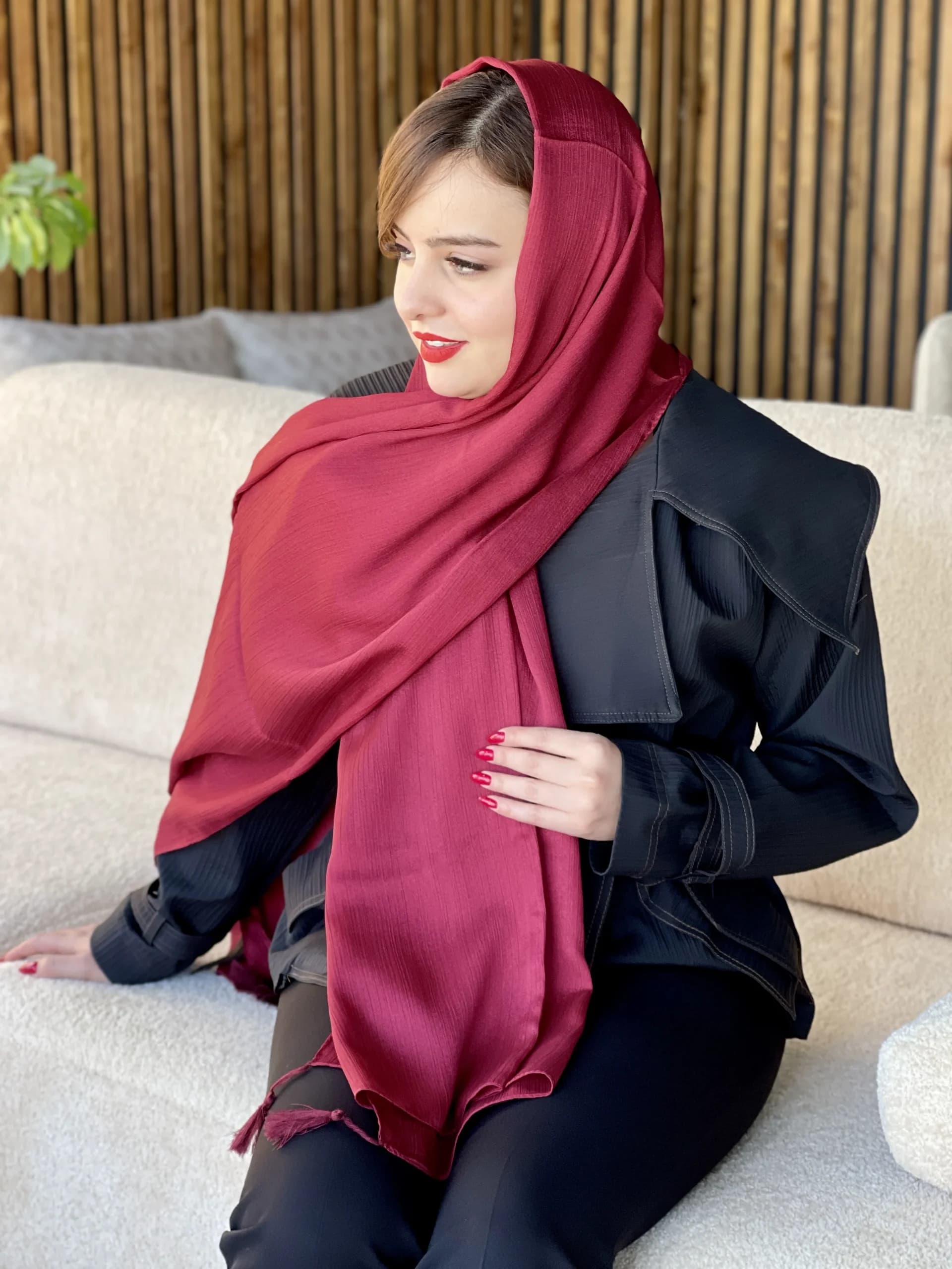 شال مجلسی ساده کریستال — تصویر ۸
