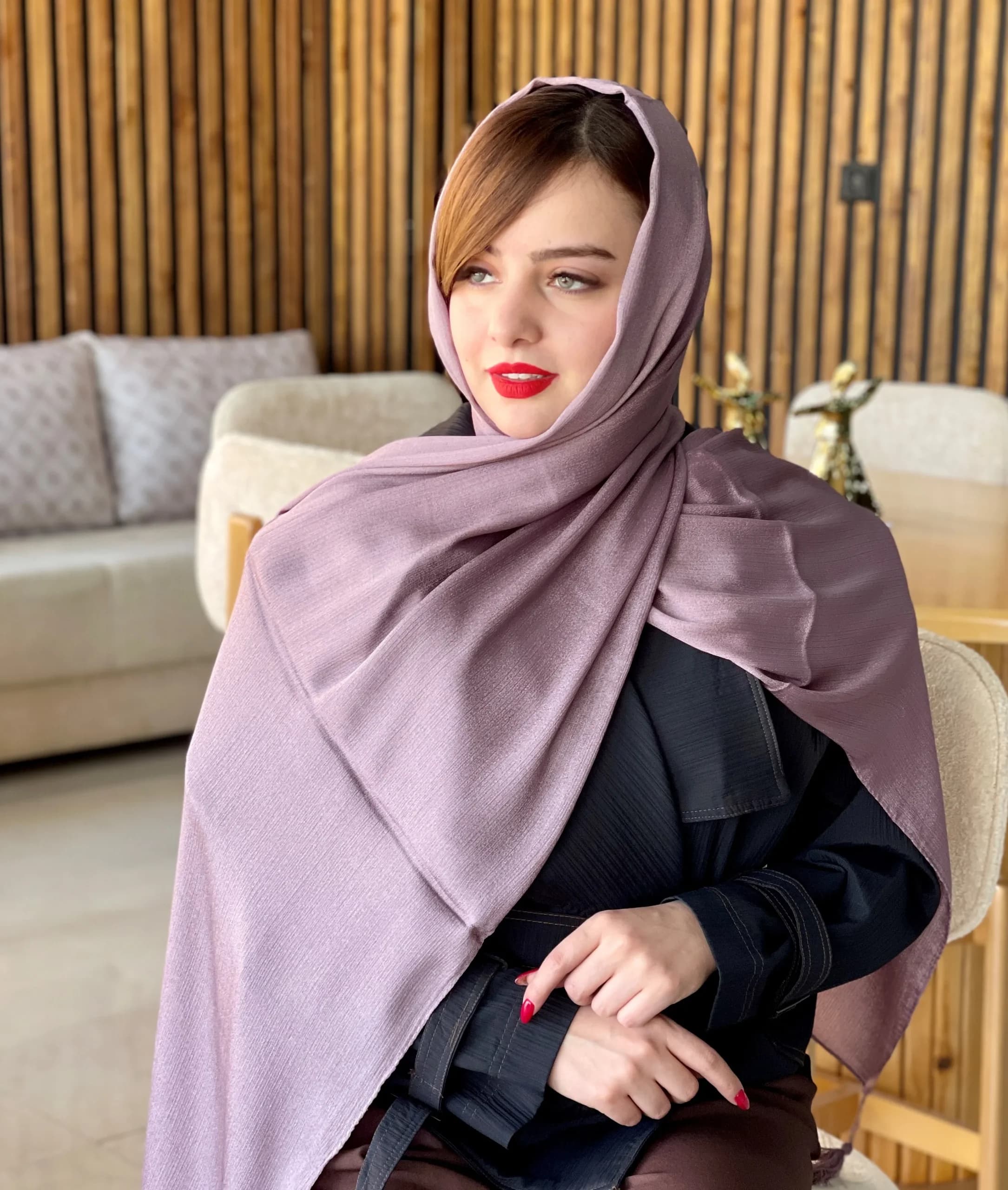 شال مجلسی ساده کریستال — تصویر ۵