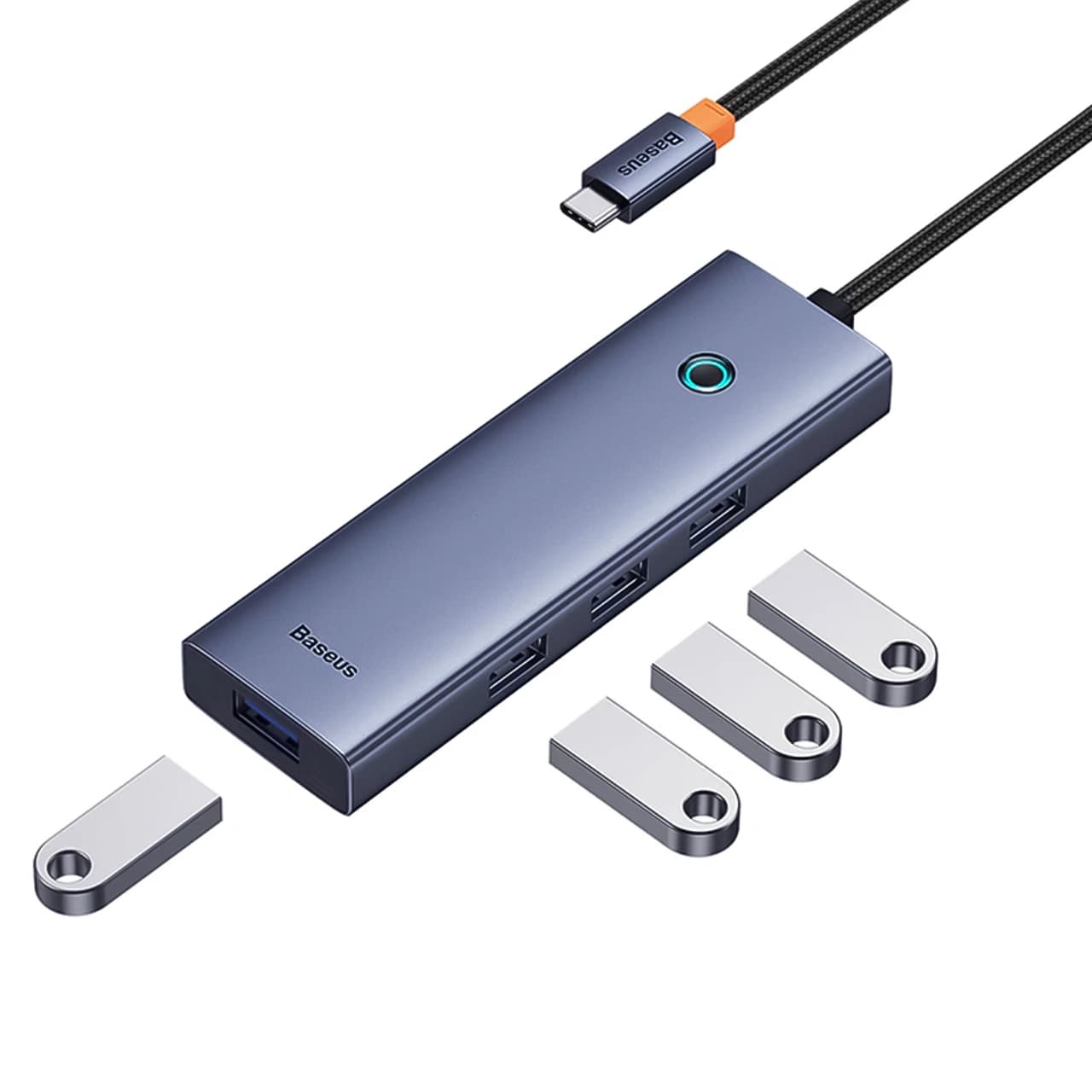 هاب 4 پورت تایپ سی بیسوس مدل BS-OH108 — تصویر ۲