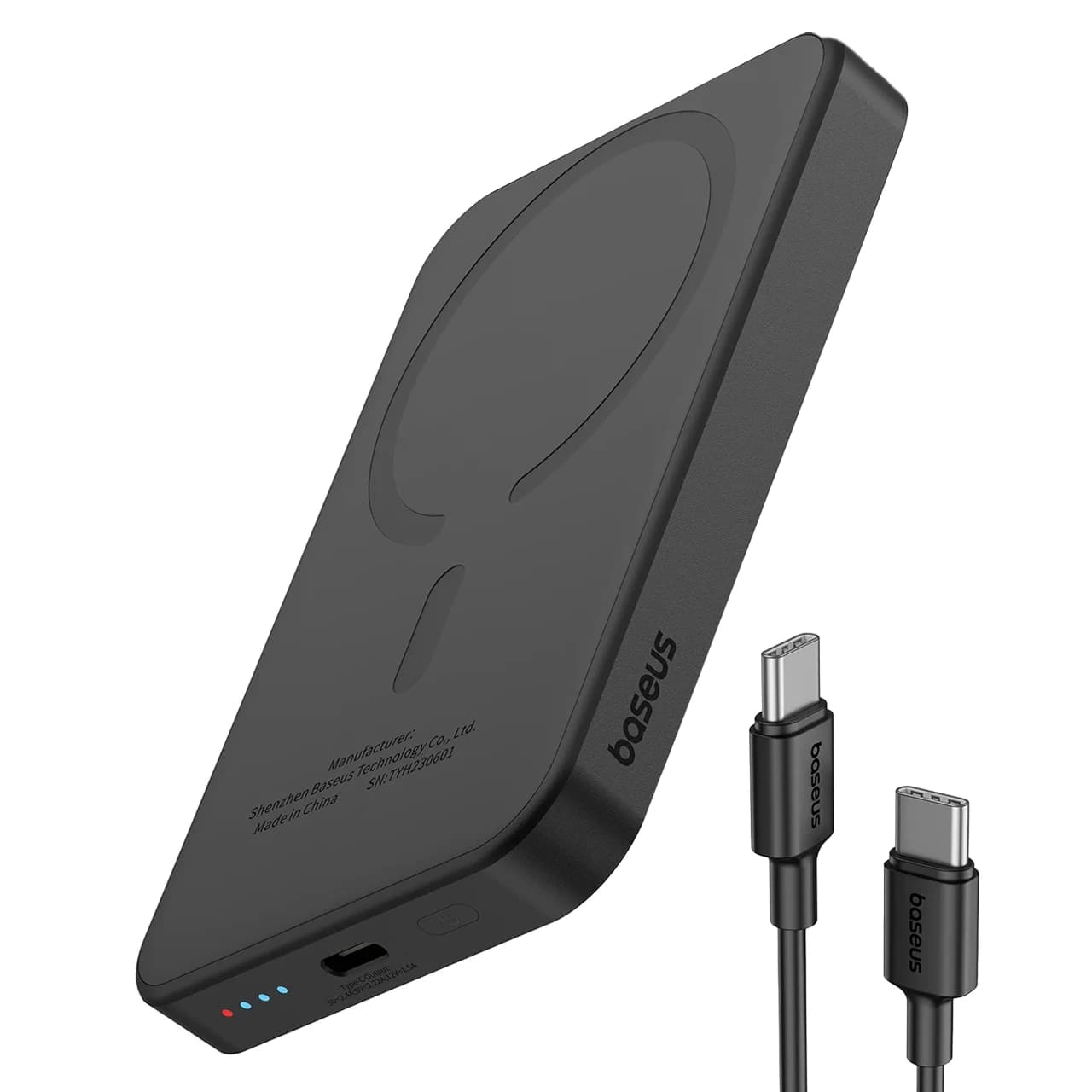 پاوربانک وایرلس بیسوس مدل PPCXM05 با ظرفیت 5000 میلی آمپر ساعت و توان 20 وات — تصویر ۳