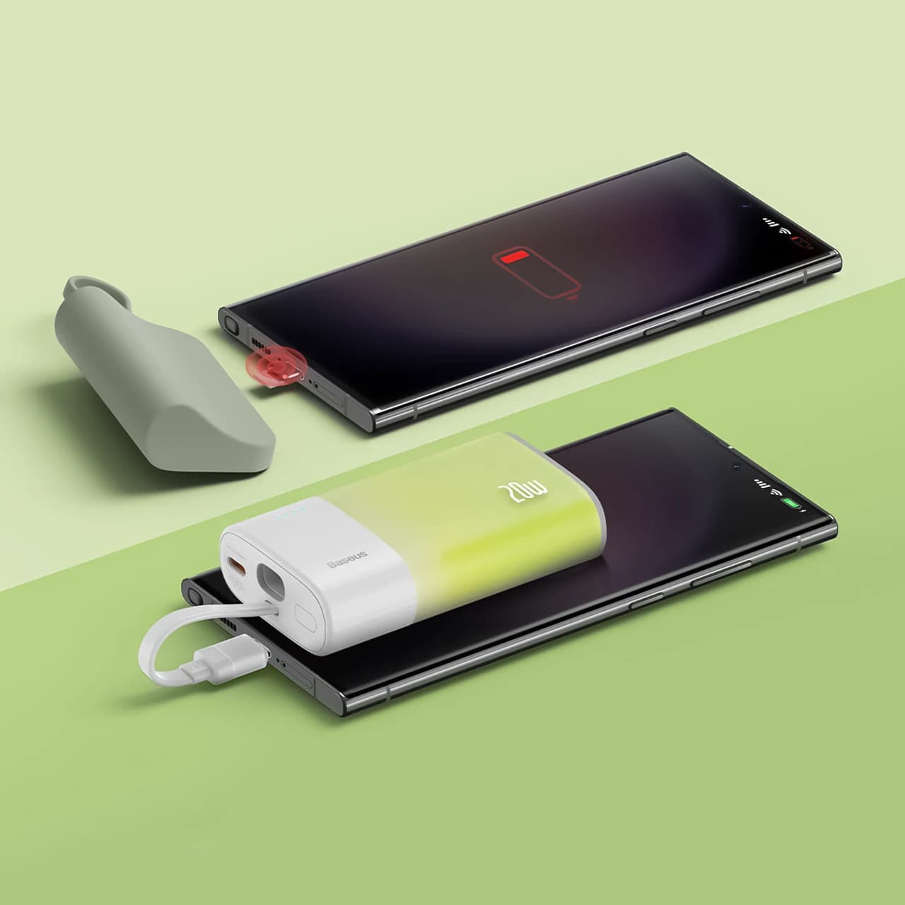 پاوربانک بیسوس مدل PPKDC05C با ظرفیت 5200 میلی آمپر ساعت با توان 20 وات و کابل تایپ سی — تصویر ۸