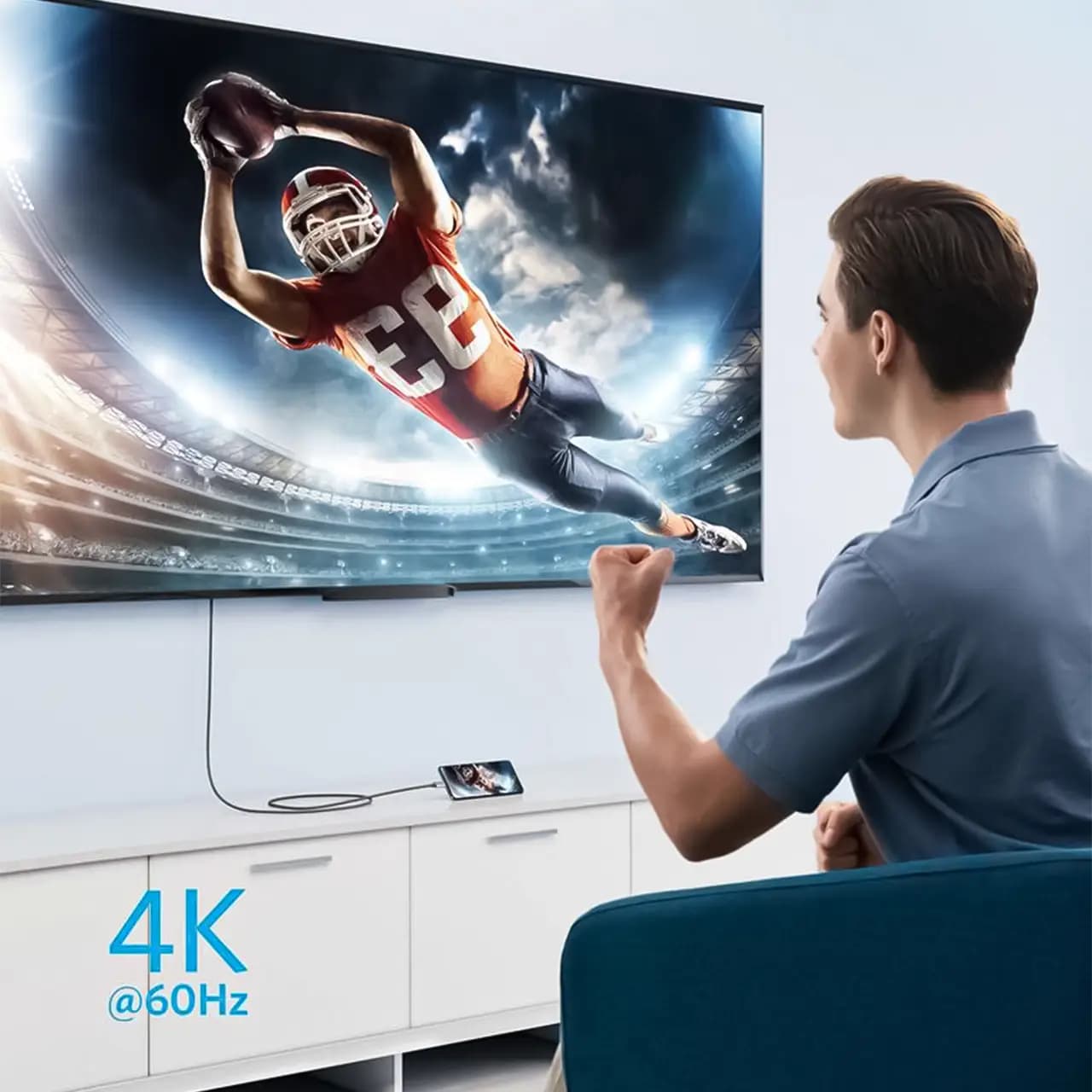 کابل تبدیل تایپ سی به HDMI انکر 4K مدل A8730 طول 1.8 متر — تصویر ۷