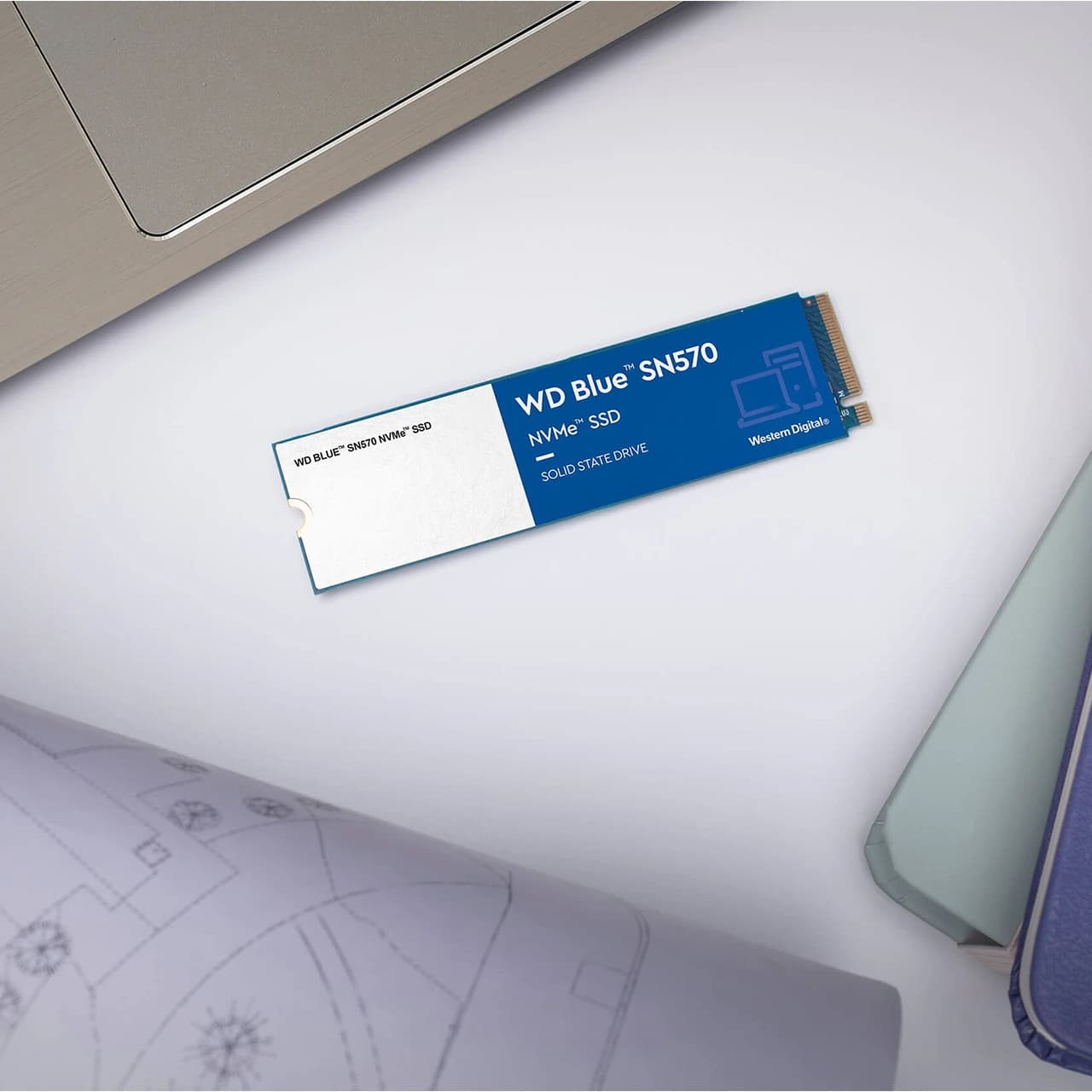 هارد اس اس دی NVMe M.2 اینترنال وسترن دیجیتال مدل Blue SN570 ظرفیت 500 گیگابایت — تصویر ۵