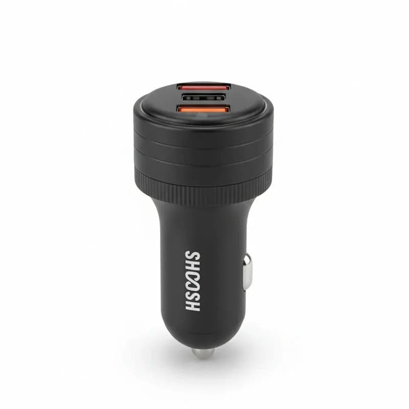 شارژر فندکی78وات سه پورت مدل SH807 از برند SHOOSH — تصویر ۳