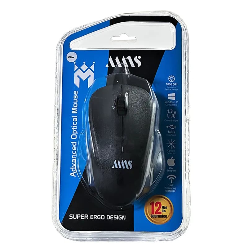 موس بیسیم مدل M26W از برند MNS