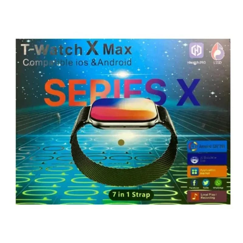 ساعت هوشمند مدل T-Watch X Max با نمایشگر AMOLED — تصویر ۲
