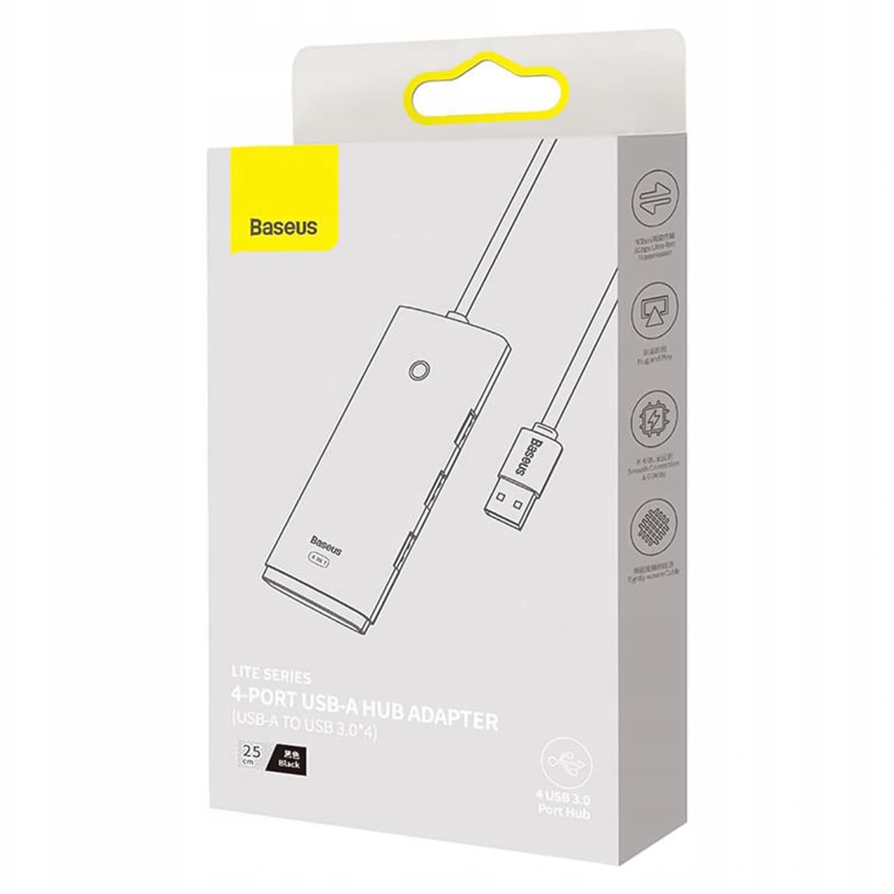 هاب 4 پورت USB 3.0 بیسوس مدل WKQX030001 — تصویر ۶