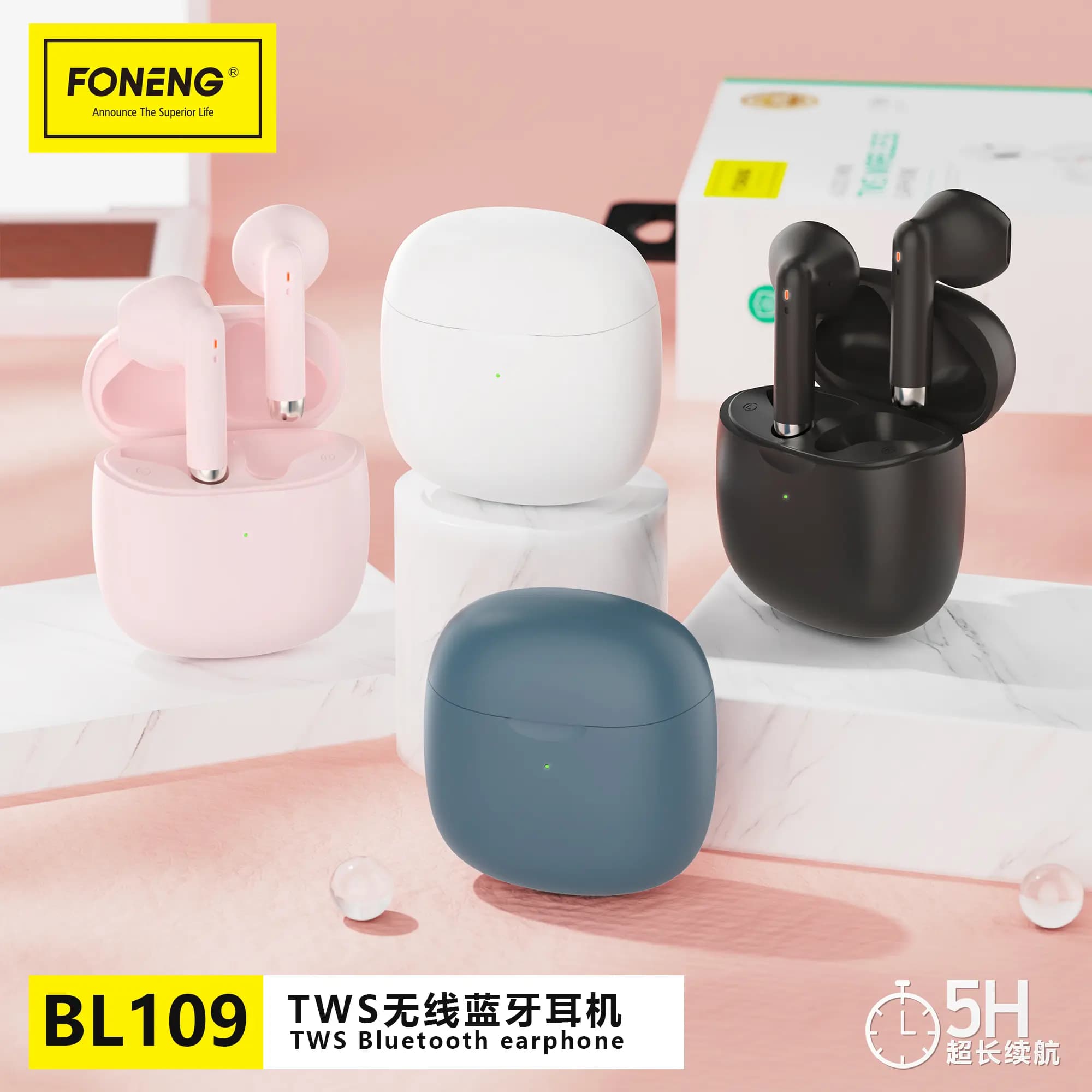 هدفون بلوتوثی فوننگ FONENG TWS BL109 — تصویر ۶