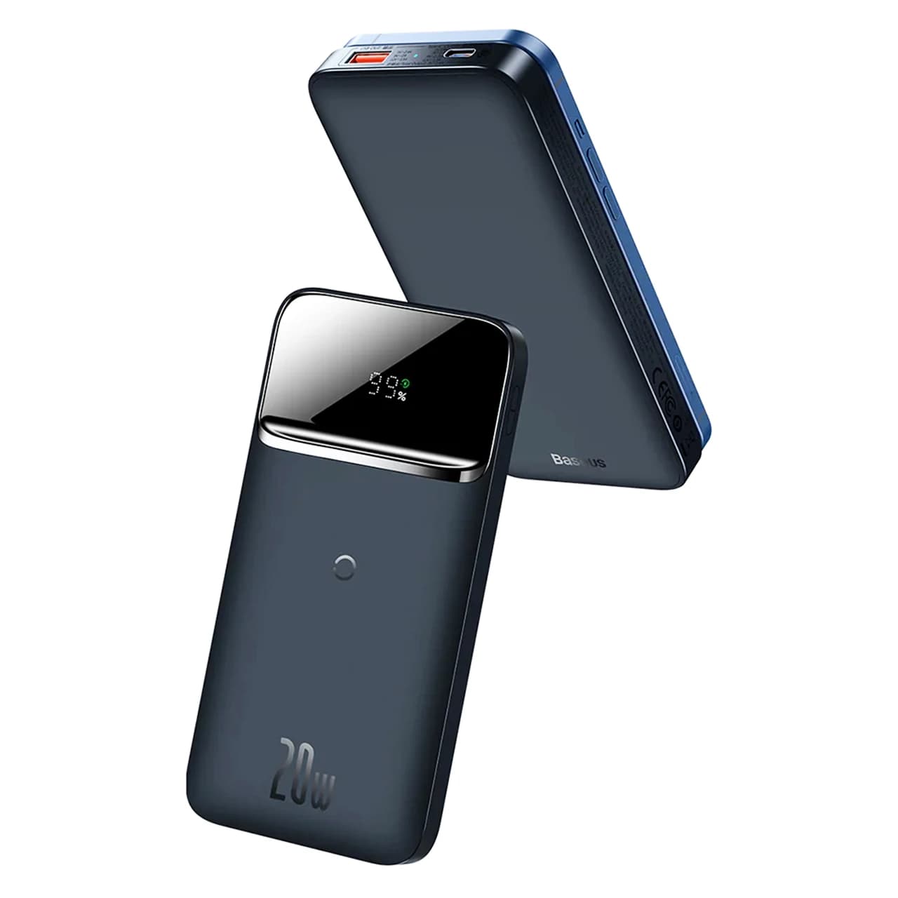 پاوربانک وایرلس بیسوس مدل PPCXW10-C با ظرفیت 10000 میلی آمپر ساعت با توان 20 وات — تصویر ۷