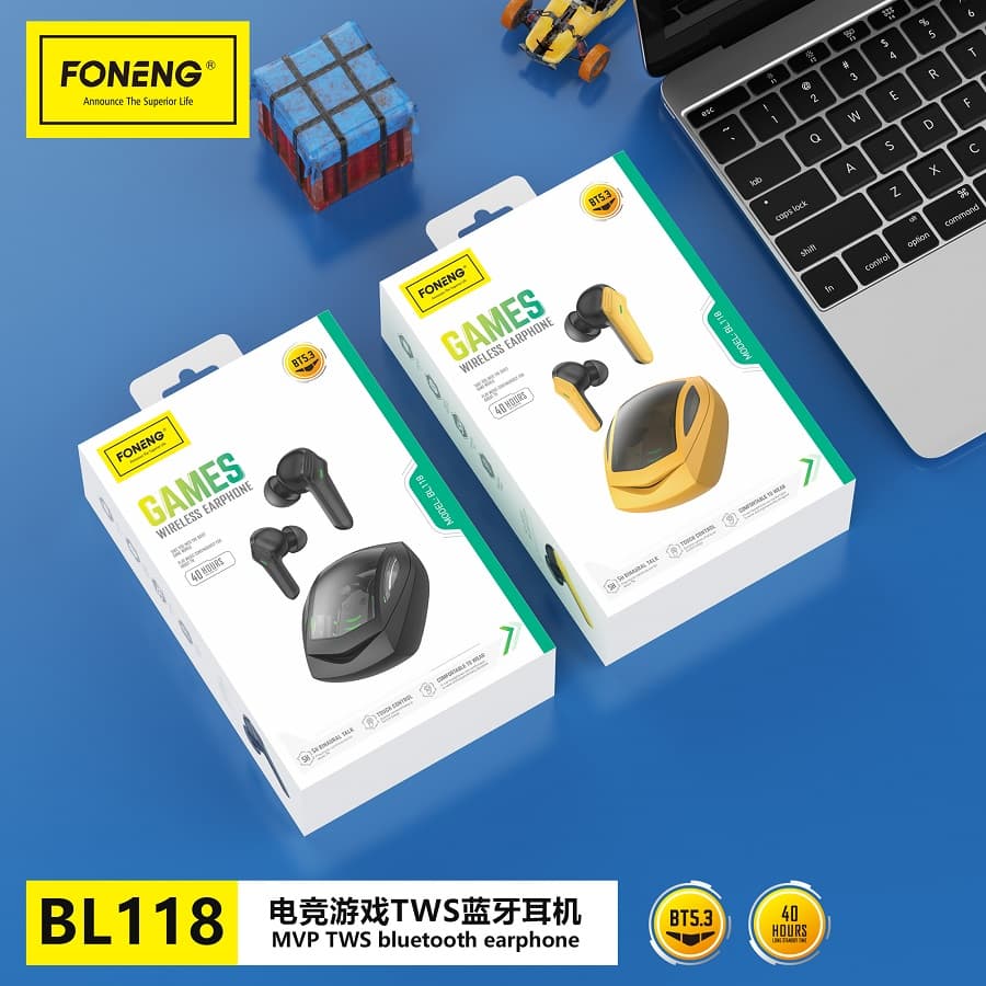 هدفون گیمینگ فوننگ FONENG TWS BL118 — تصویر ۵