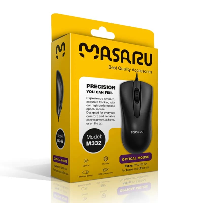 موس سیمی ماسارو مدل M332 از برند MASARU