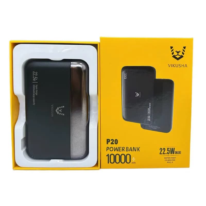پاوربانک مدل P20 با ظرفیت 10000mAh از برند VIKUSHA — تصویر ۲