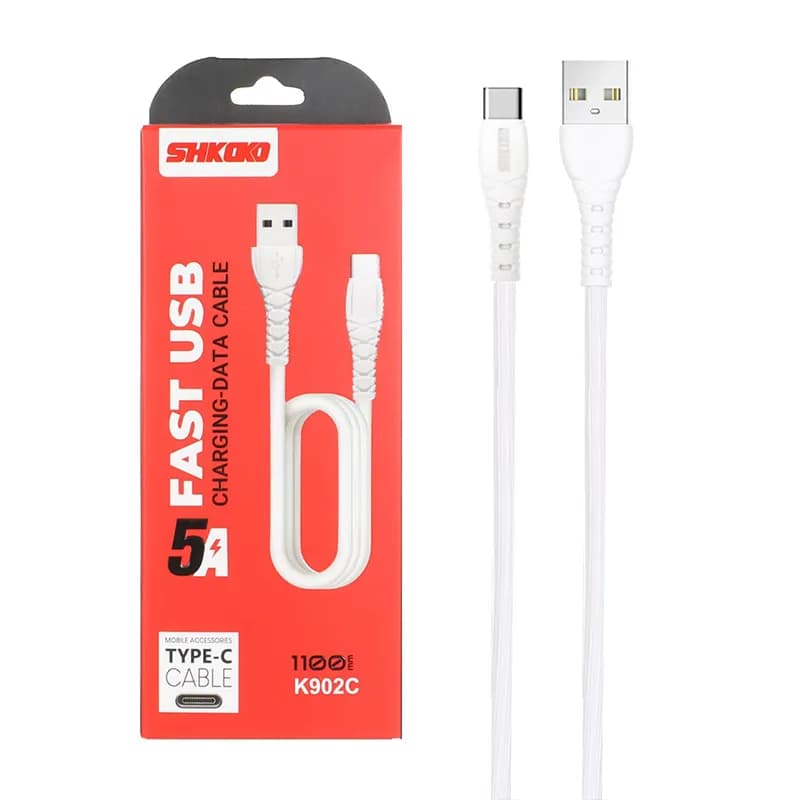 کابل شارژ فست 1.1متری Type-C مدل K902C از برند SHKOKO
