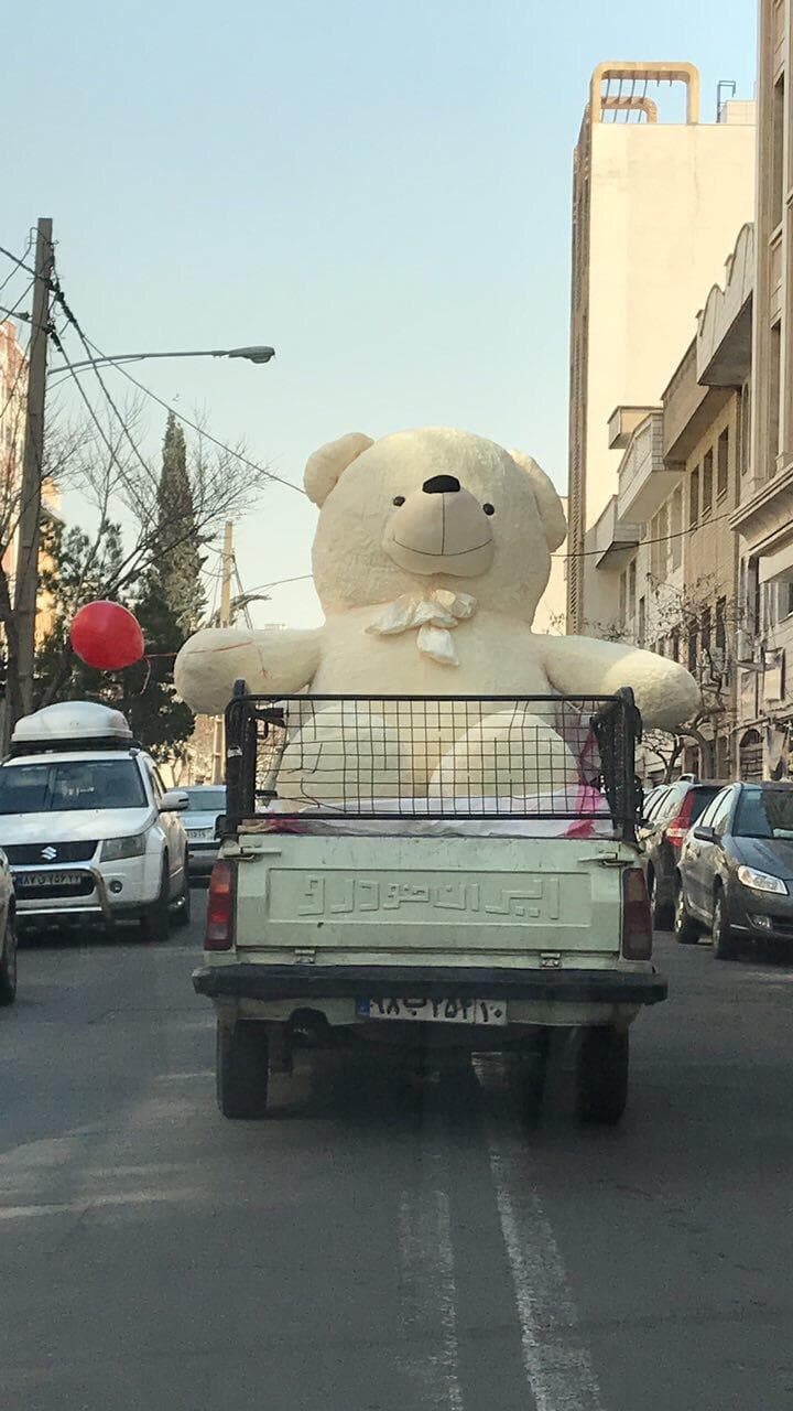 عروسک خرس سفید 5 متری — تصویر ۳