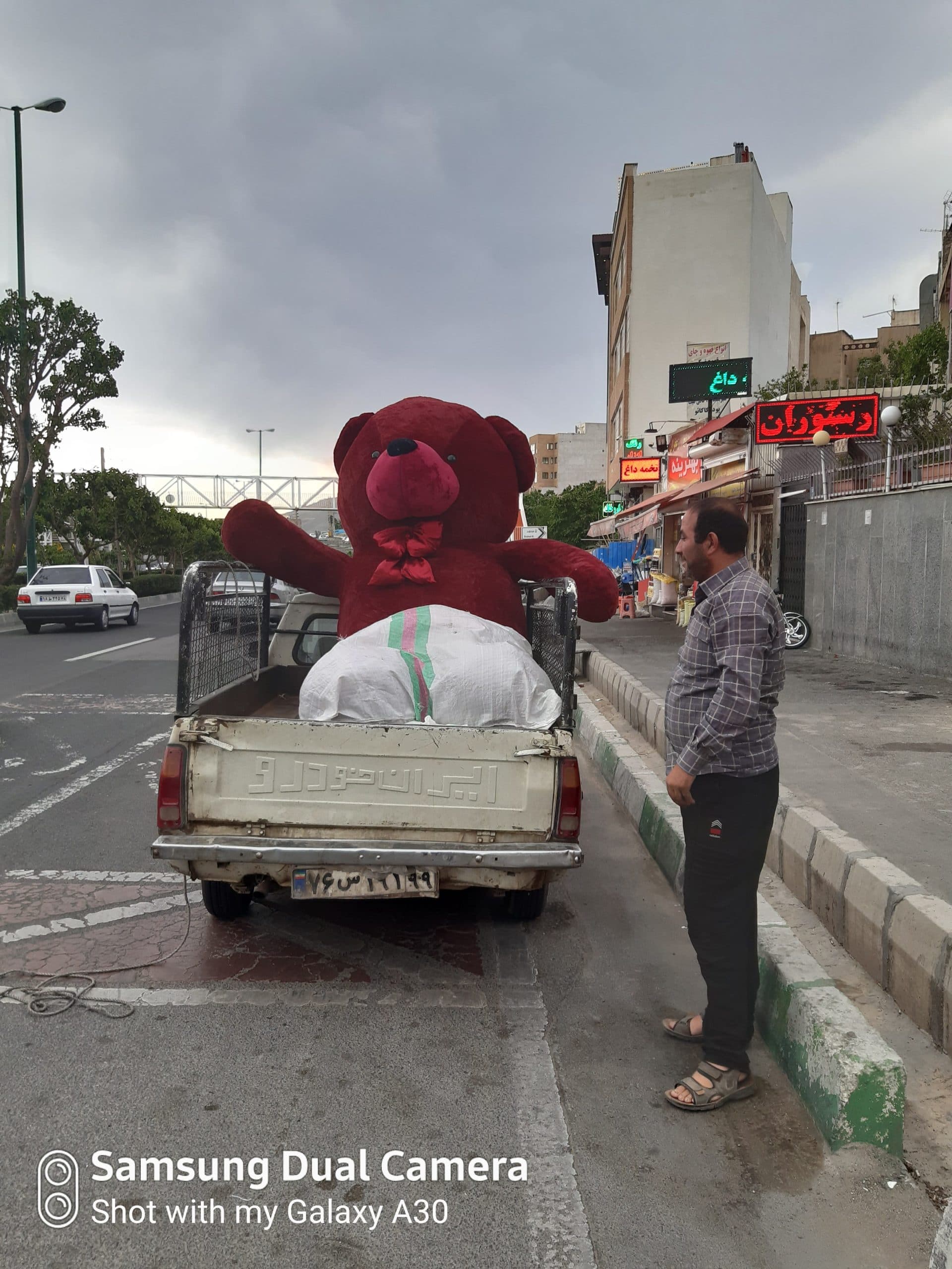 عروسک خرس سفید 5 متری — تصویر ۴