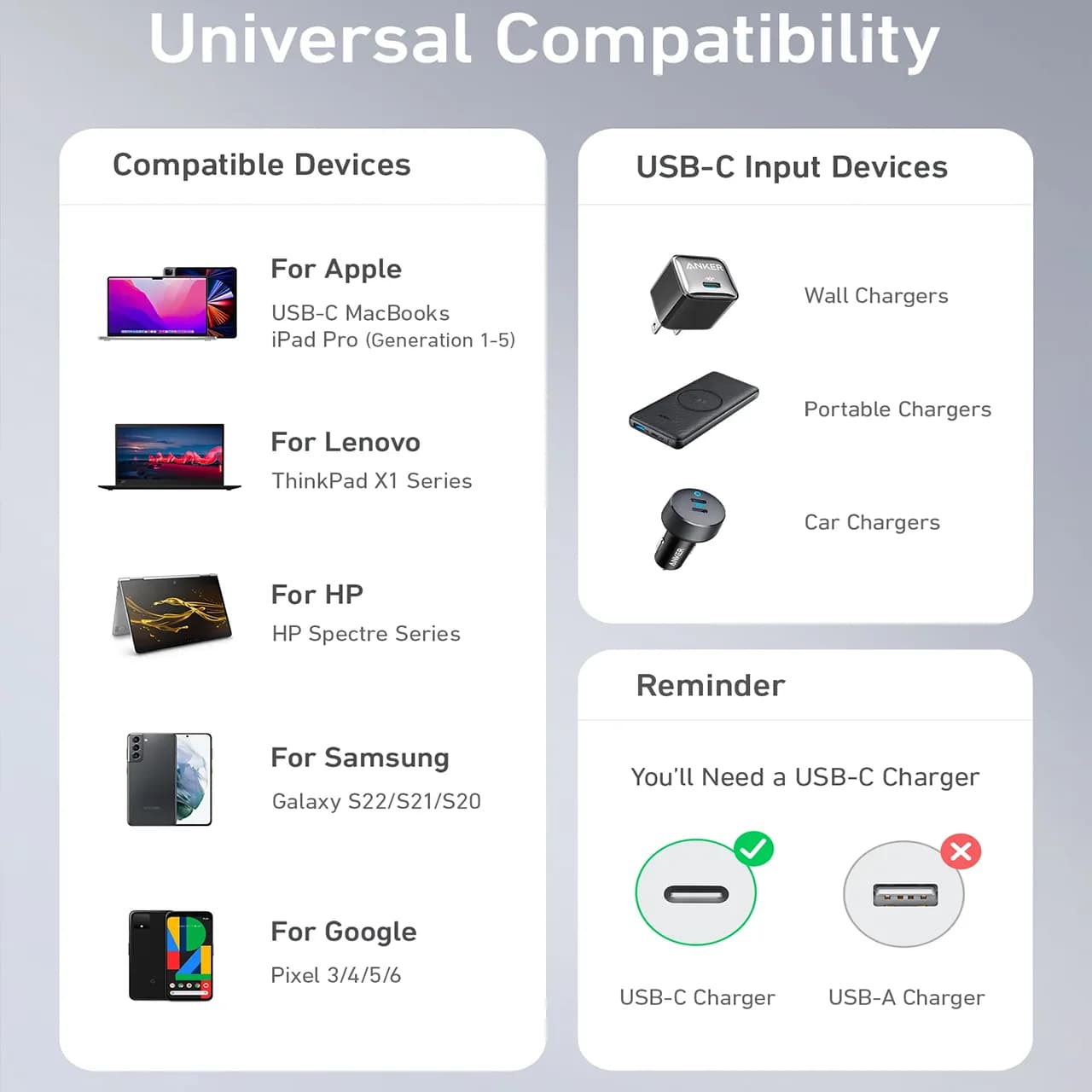 کابل تبدیل تایپ سی به تایپ سی انکر مدل PowerLine III A8856 طول 1.8 متر — تصویر ۷
