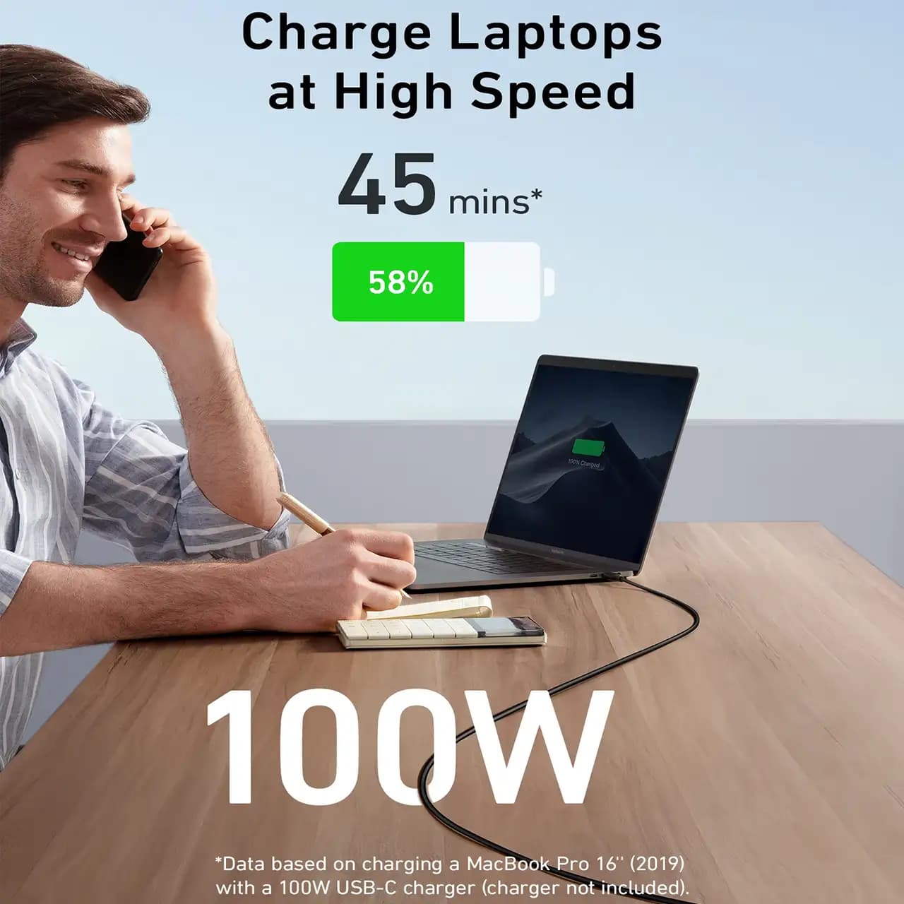 کابل تبدیل تایپ سی به تایپ سی انکر مدل PowerLine III A8856 طول 1.8 متر — تصویر ۵