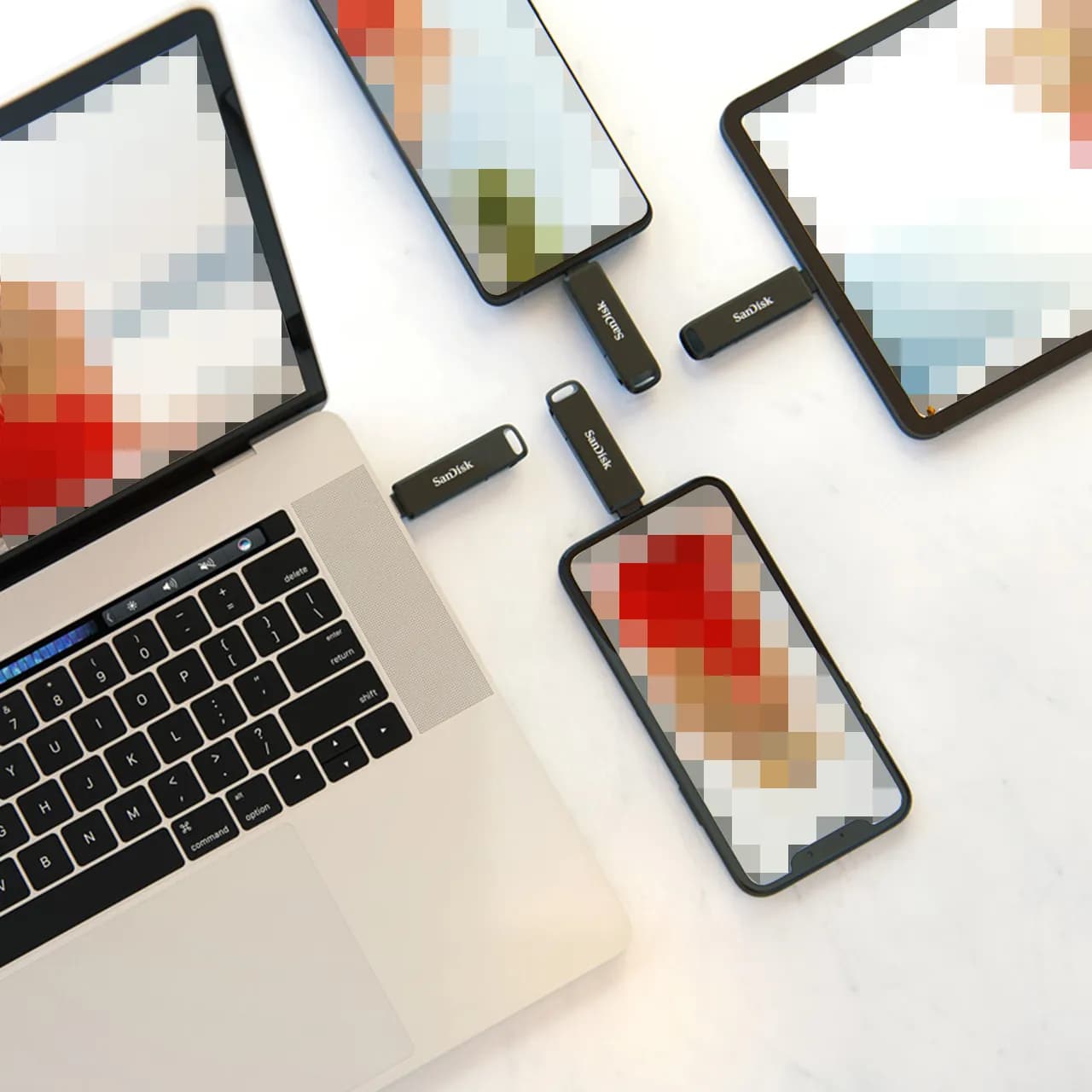 فلش مموری سن دیسک مدل iXpand Flash Drive Luxe ظرفیت 256 گیگابایت — تصویر ۵