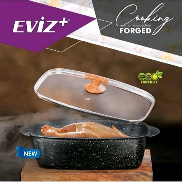 تابه مرغ خوری EVIZ سایز 32 رنگ مشکی — تصویر ۲
