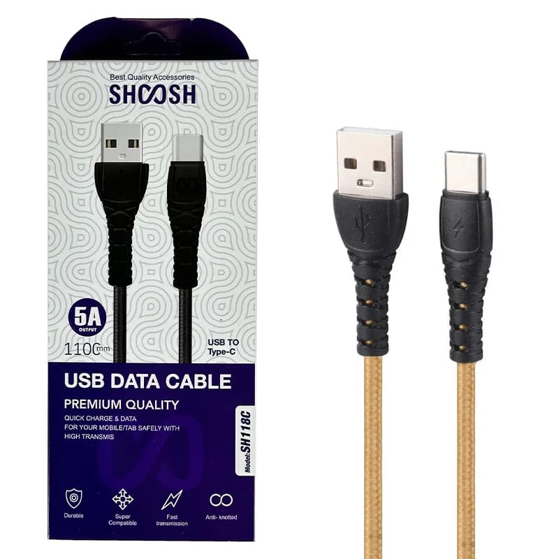 کابل تایپ سی مدل SH118C برند SHOOSH