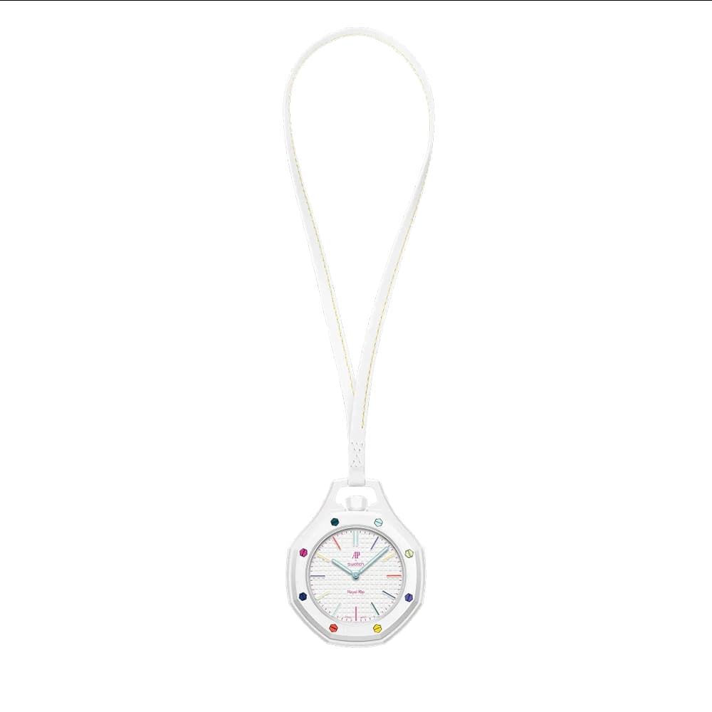 ساعت جیبی اودمار پیگه سواچ مدل HUIT BLANC — تصویر ۳