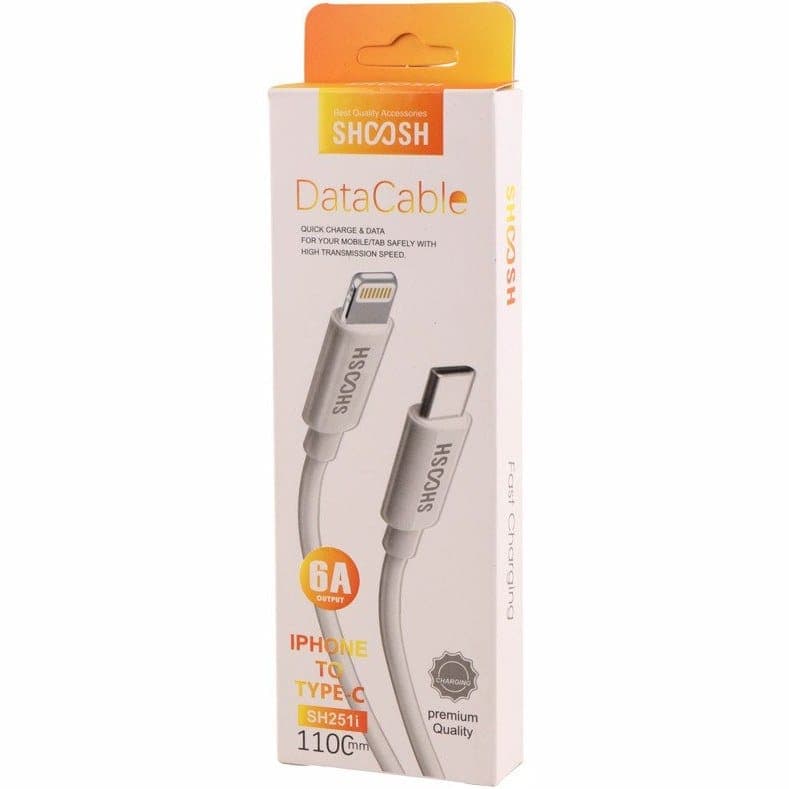 کابل شارژ آیفون به تایپ سی مدل SH251i برند SHOOSH — تصویر ۶