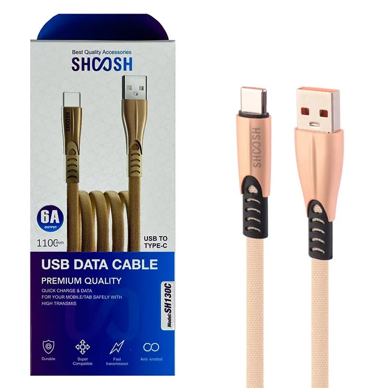 کابل شارژ تایپ سی SH130C برند SHOOSH